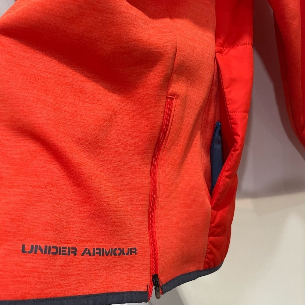 Under Armour Kids Bright Red Puffer Jacket - Picture 4 of 10